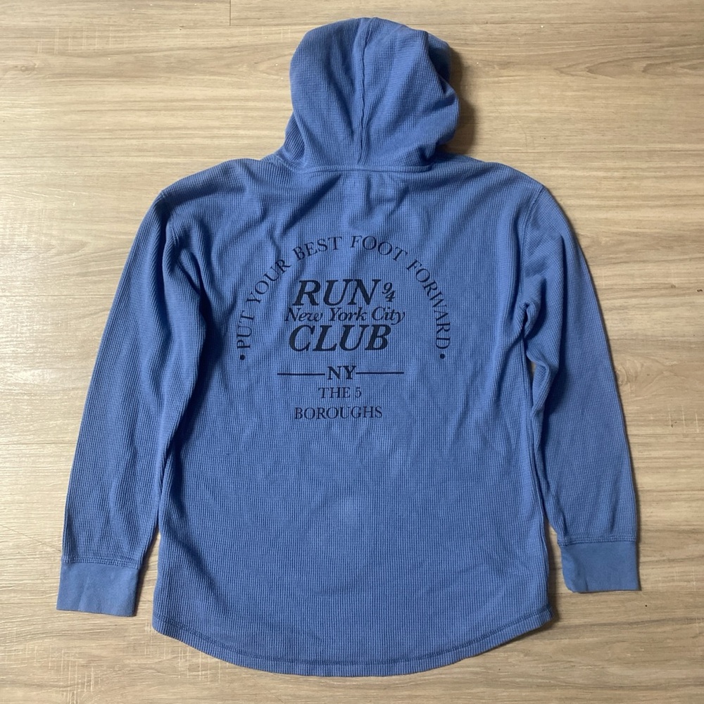 Old Navy Men's Blue Hoodie with Graphic